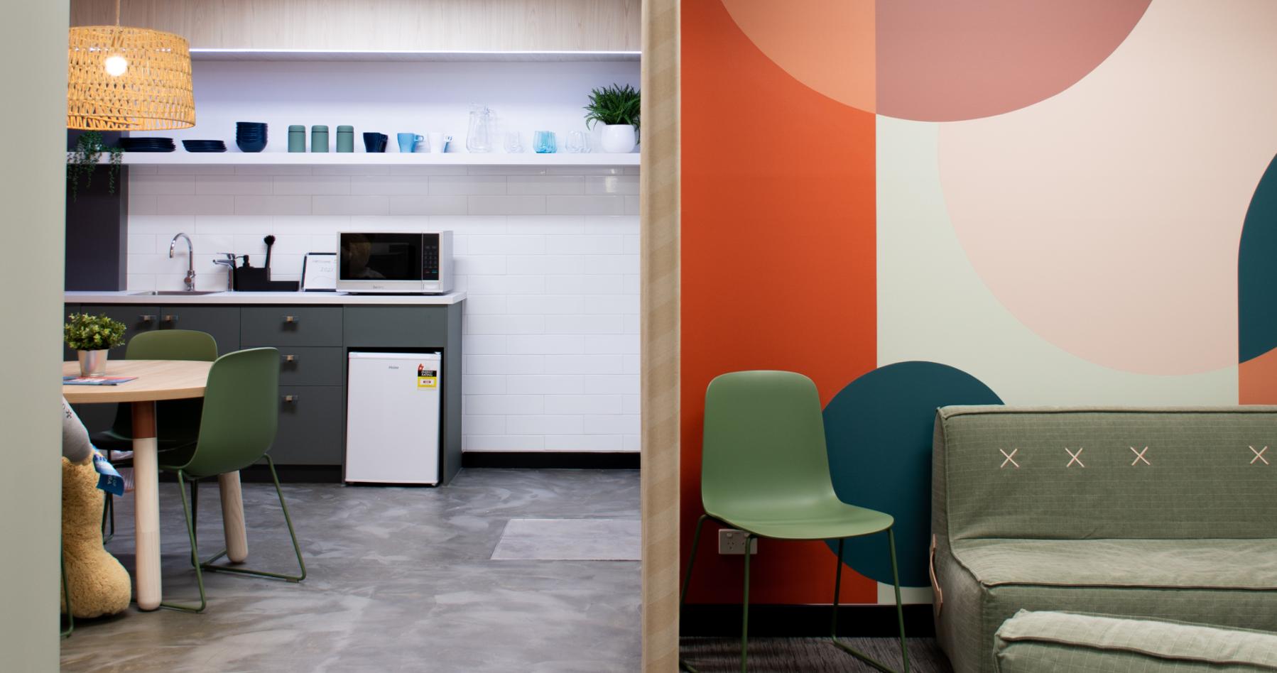 Kitchenette and gathering space Student Representative Council Office