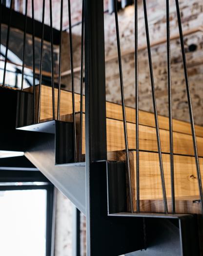 steel stair - verity lane market